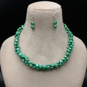 Vijalsa Pearls Beautiful Twisted Pearl Necklace Set