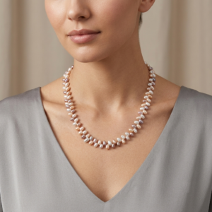 Natural Multicolor Freshwater Gajra Pearl Necklace
