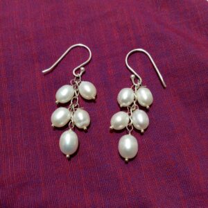 Elegant Real Pearl Jhumkas Earrings