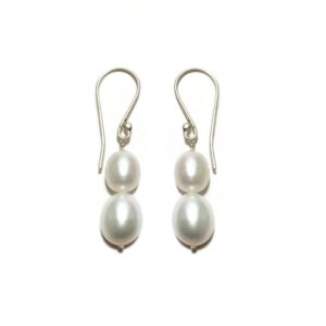 925 Sterling Silver Natural Pearl Drop Earrings
