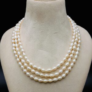 3 Layer Drop Freshwater Pearl Necklace