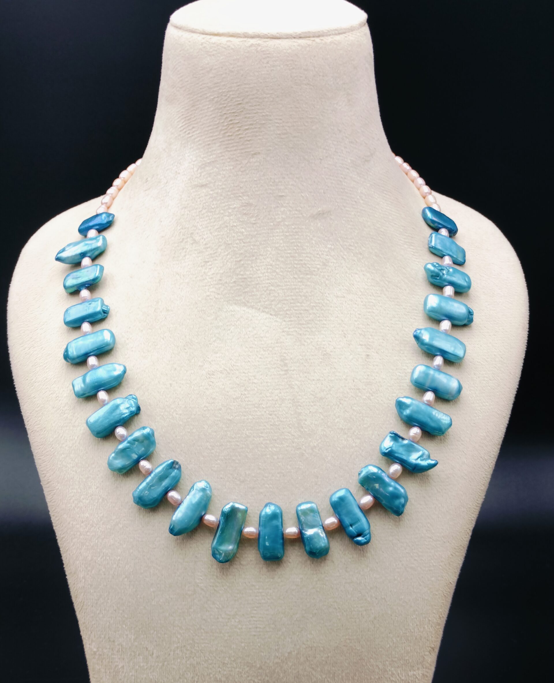 Freshwater Cultured Biwa Pearl Necklace