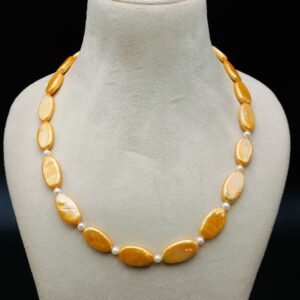 Classic Oval Pearl Necklace