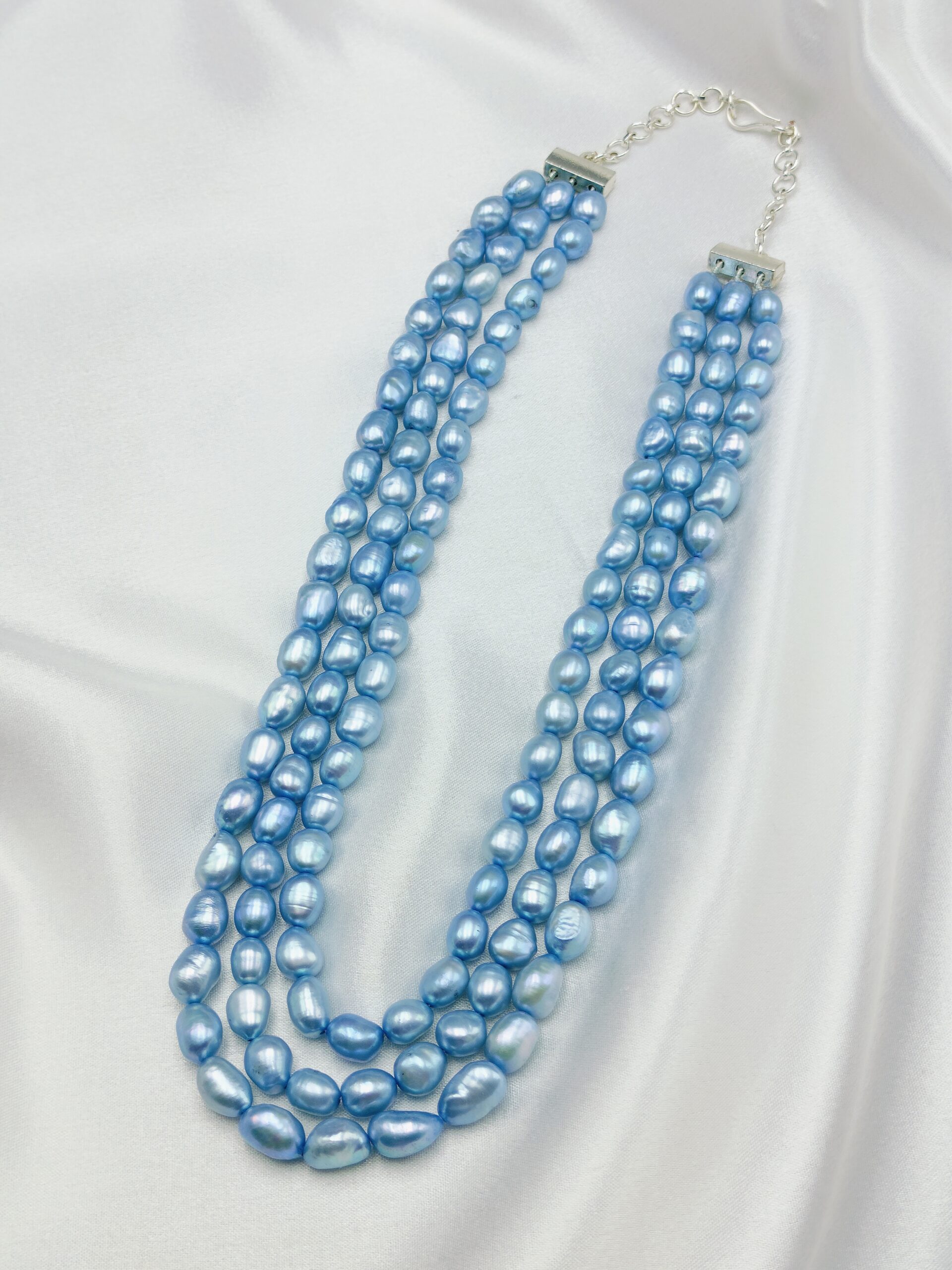 Freshwater Pearl 3 Layer Necklace Set - Image 2