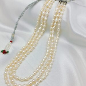 Small Baroque 3 Layer Freshwater Pearl Necklace