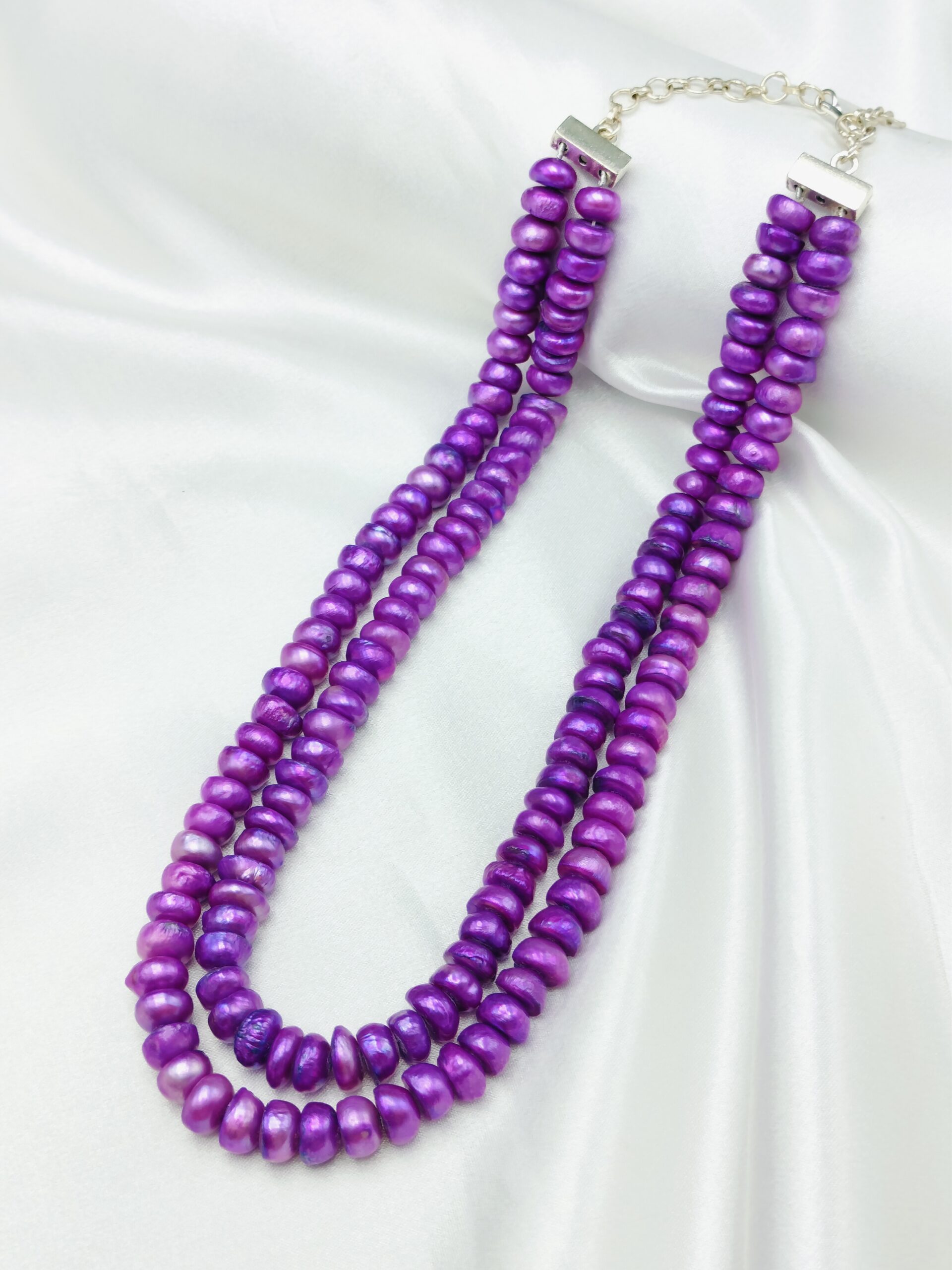 Two Layer Pearl Necklace - Image 2
