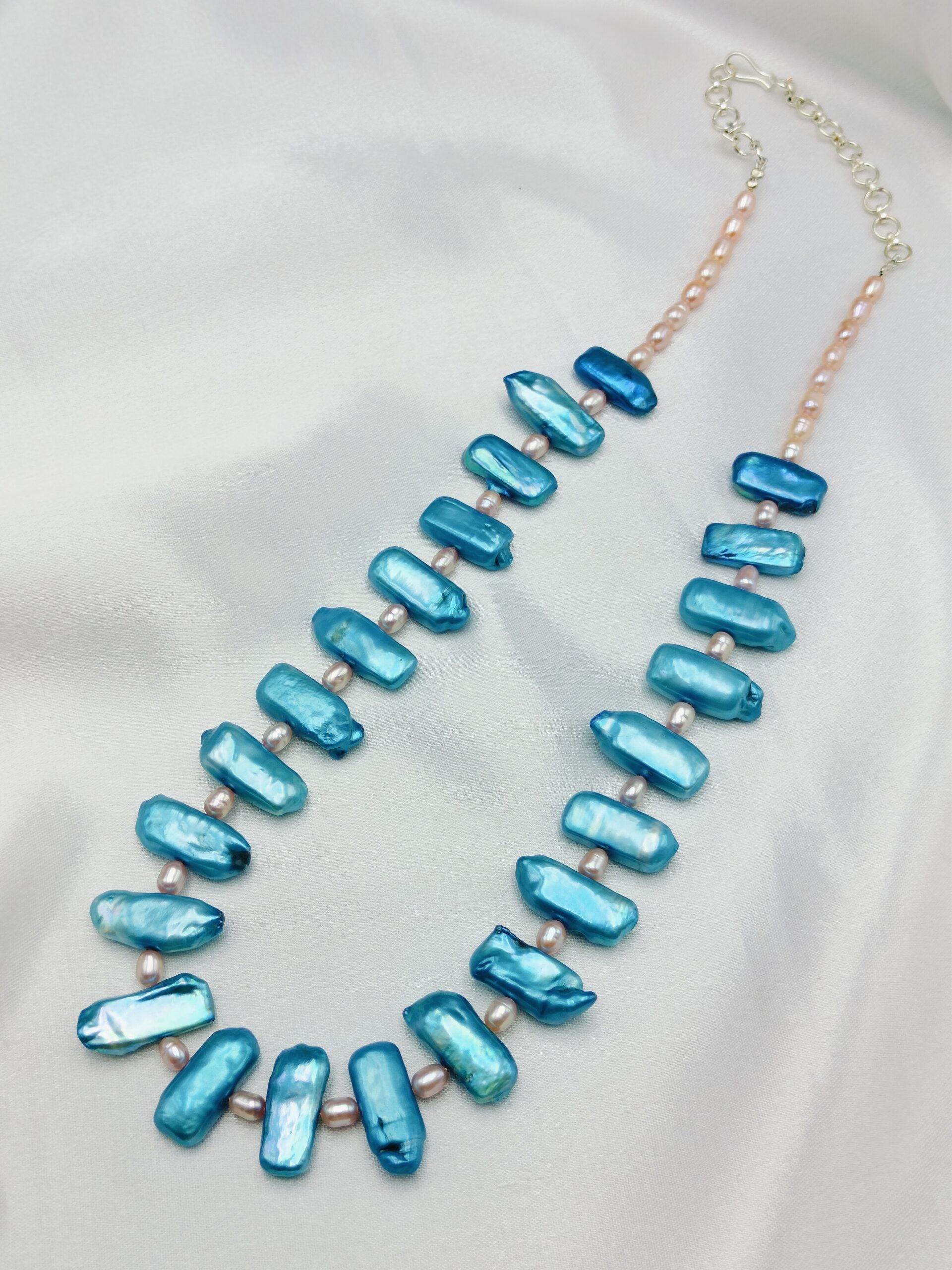 Freshwater Cultured Biwa Pearl Necklace - Image 2