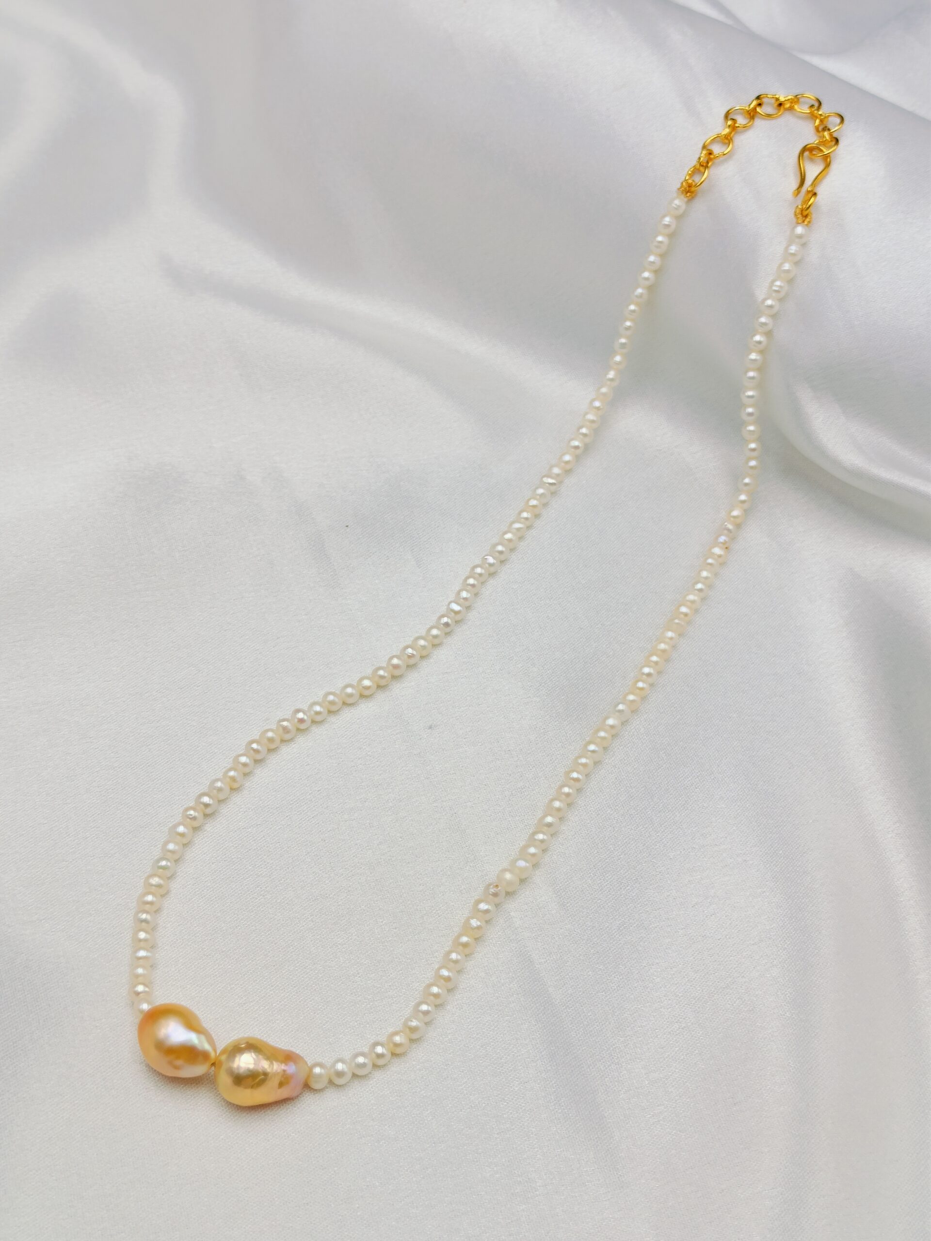 Rice & Baroque Pendent Pearl Necklace - Image 2