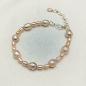 Freshwater Oval Shape Pearl Bracelet