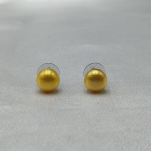 AAA Freshwater Golden Pearl Stud Earrings