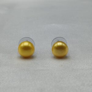 AAA Freshwater Golden Pearl Stud Earrings