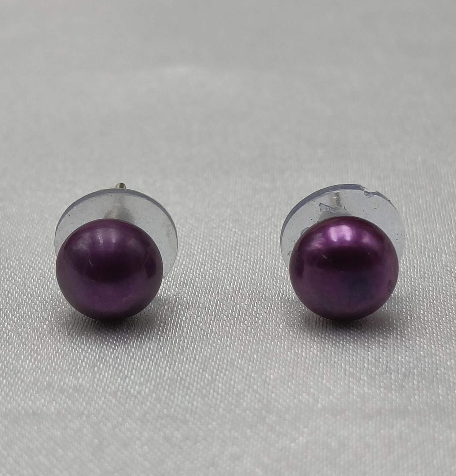 AAA Purple Pearl Stud Earrings