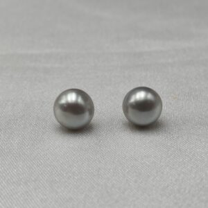 AAA Gray Pearl Stud Earrings Set