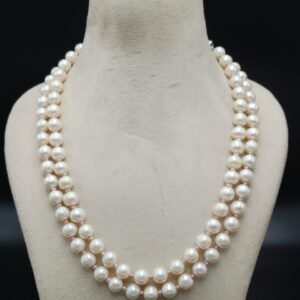 Real Double Layer Freshwater Pearl Necklace