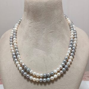 Double Layer Freshwater Pearl Necklace