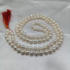 Pearl/Moti Jaap Mala 108 Beads Natural & Authentic Fresh Water Pearls