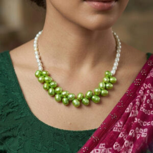 Gajra Natural Freshwater Pearl Necklace